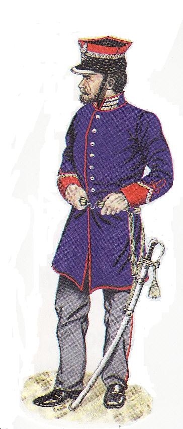 1848 a honvédség lengyel légiójának a gyalogos tisztje